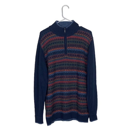 Novica Multi-Color 100% Alpaca Sweater Intrigue size xl